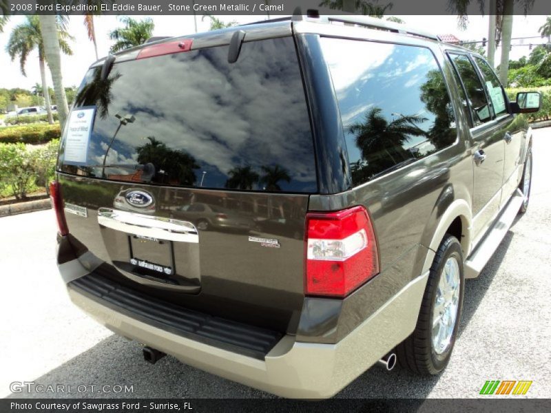 Stone Green Metallic / Camel 2008 Ford Expedition EL Eddie Bauer