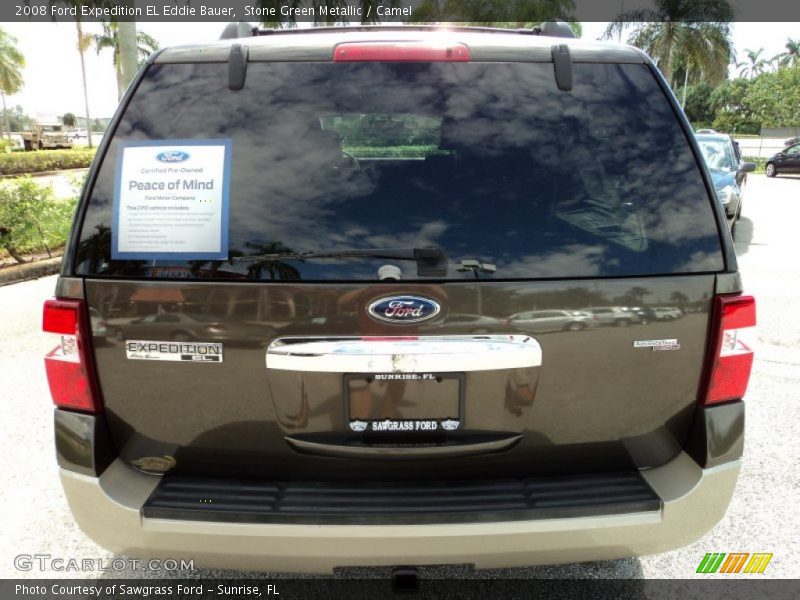 Stone Green Metallic / Camel 2008 Ford Expedition EL Eddie Bauer