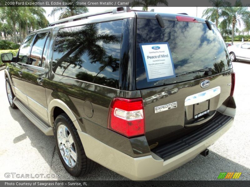 Stone Green Metallic / Camel 2008 Ford Expedition EL Eddie Bauer