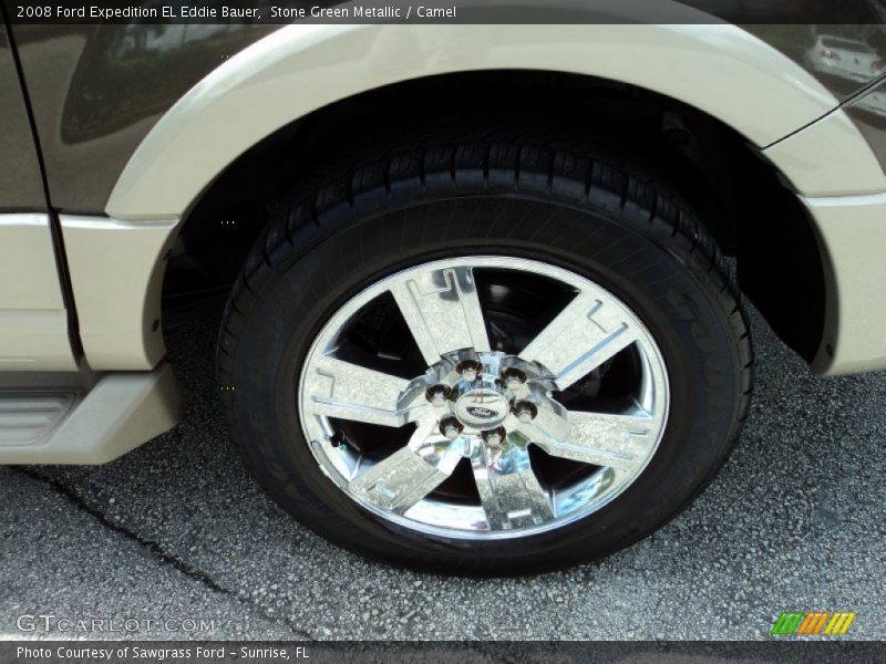 Stone Green Metallic / Camel 2008 Ford Expedition EL Eddie Bauer