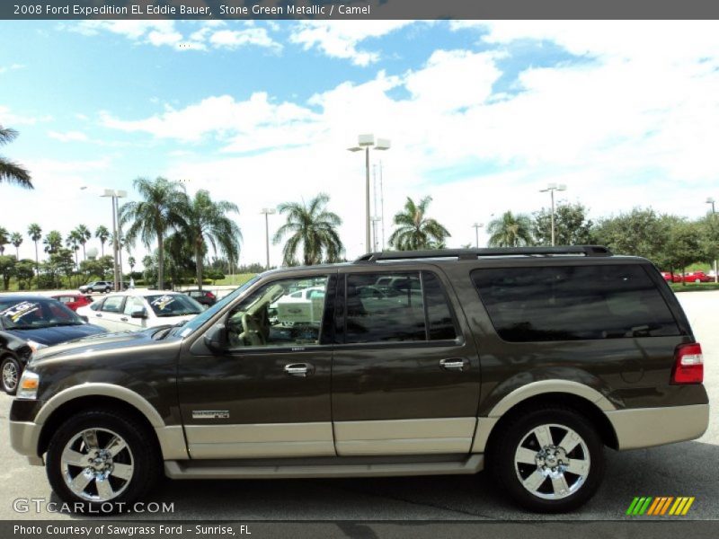 Stone Green Metallic / Camel 2008 Ford Expedition EL Eddie Bauer