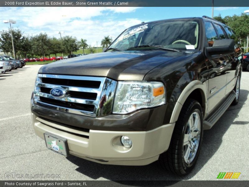 Stone Green Metallic / Camel 2008 Ford Expedition EL Eddie Bauer