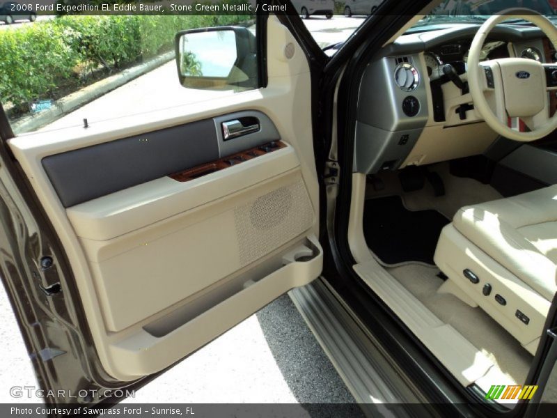 Stone Green Metallic / Camel 2008 Ford Expedition EL Eddie Bauer