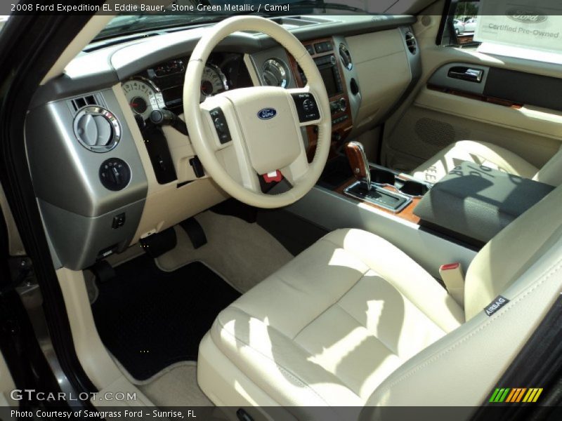 Stone Green Metallic / Camel 2008 Ford Expedition EL Eddie Bauer