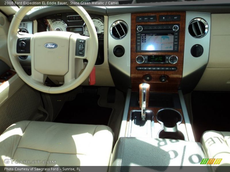 Stone Green Metallic / Camel 2008 Ford Expedition EL Eddie Bauer