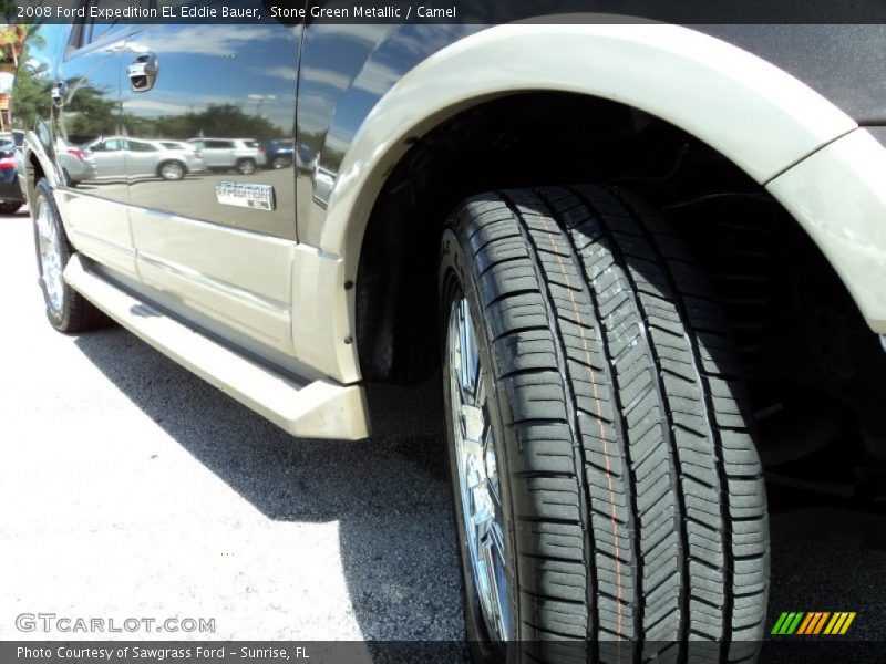 Stone Green Metallic / Camel 2008 Ford Expedition EL Eddie Bauer