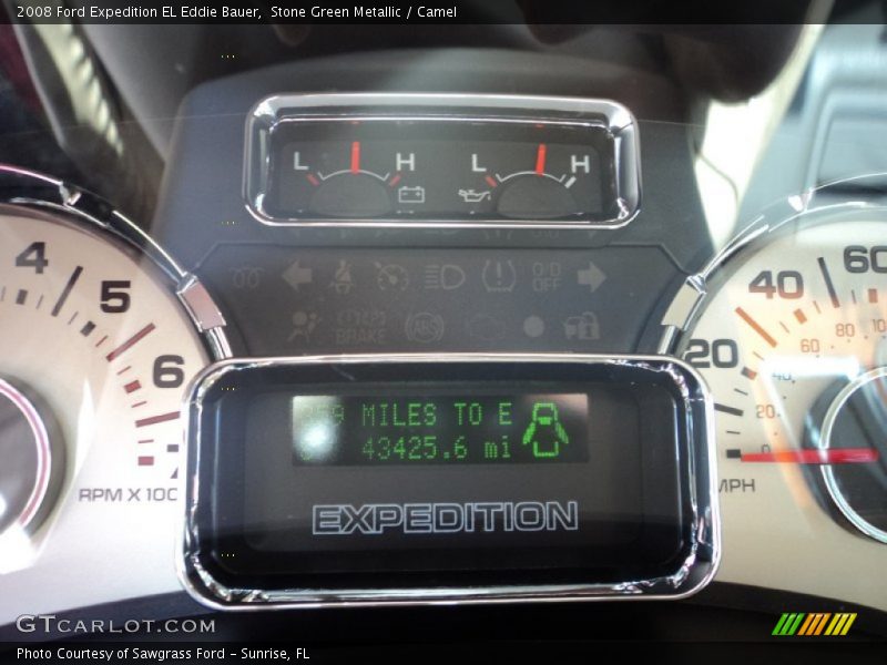 Stone Green Metallic / Camel 2008 Ford Expedition EL Eddie Bauer