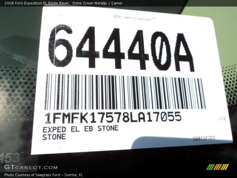Stone Green Metallic / Camel 2008 Ford Expedition EL Eddie Bauer