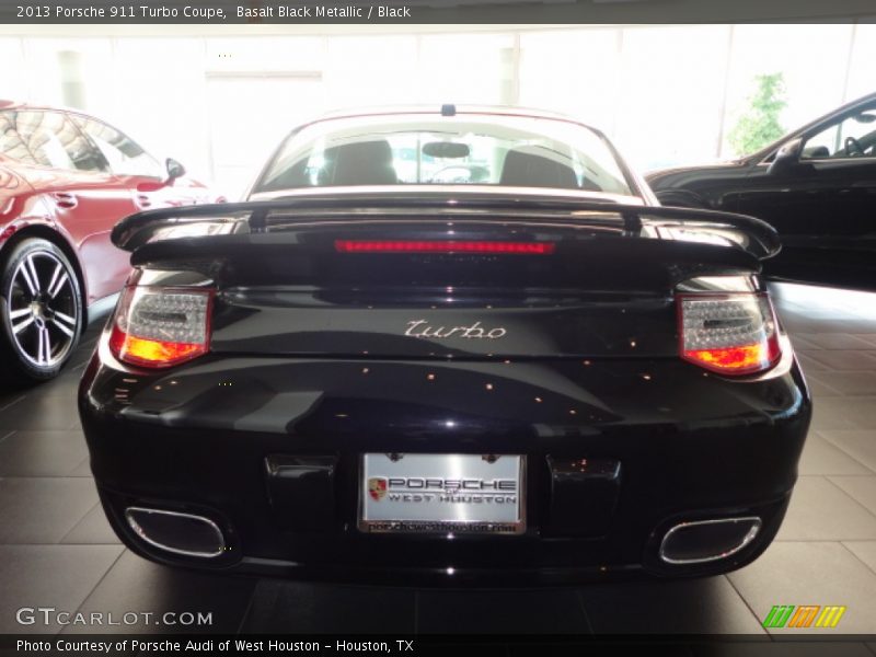 Basalt Black Metallic / Black 2013 Porsche 911 Turbo Coupe