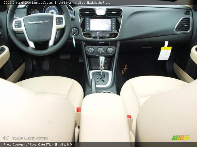 Bright Silver Metallic / Black/Light Frost 2012 Chrysler 200 Limited Sedan