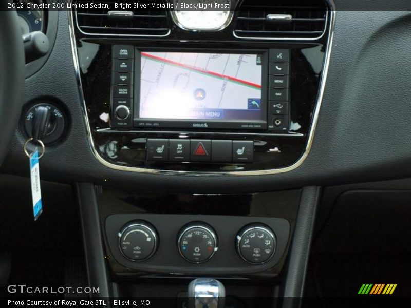 Bright Silver Metallic / Black/Light Frost 2012 Chrysler 200 Limited Sedan