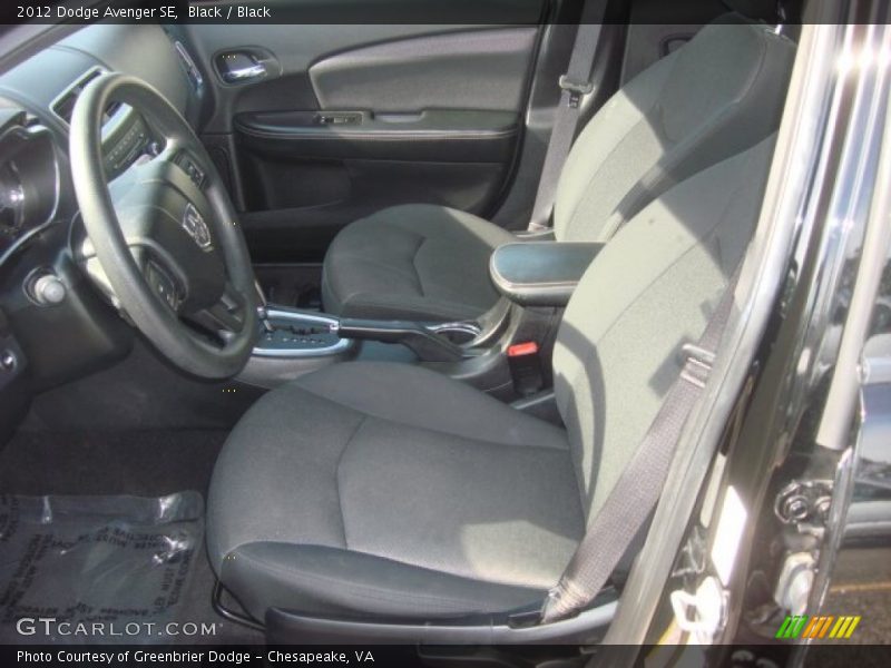 Black / Black 2012 Dodge Avenger SE