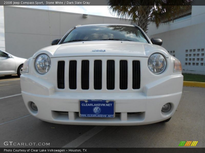 Stone White / Dark Slate Gray 2008 Jeep Compass Sport