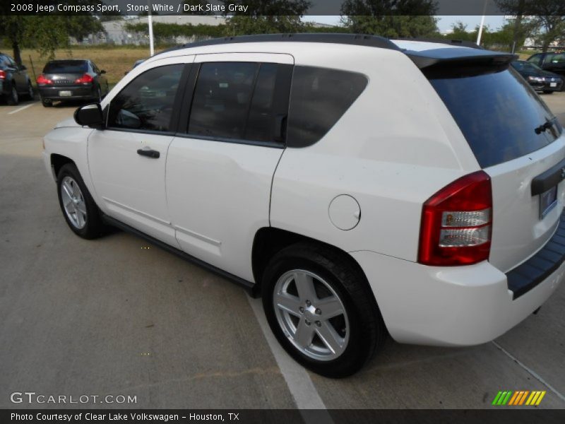 Stone White / Dark Slate Gray 2008 Jeep Compass Sport