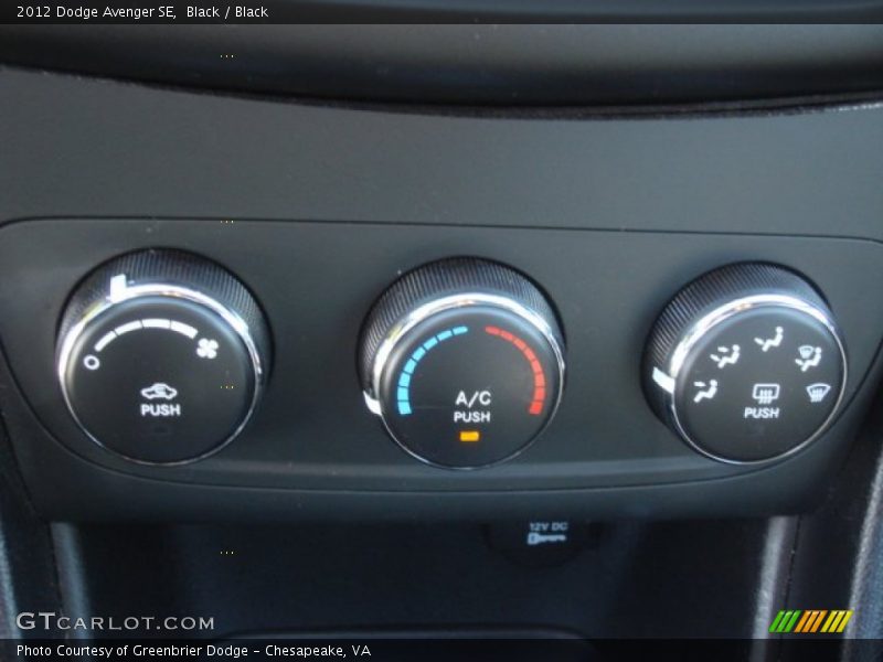 Black / Black 2012 Dodge Avenger SE