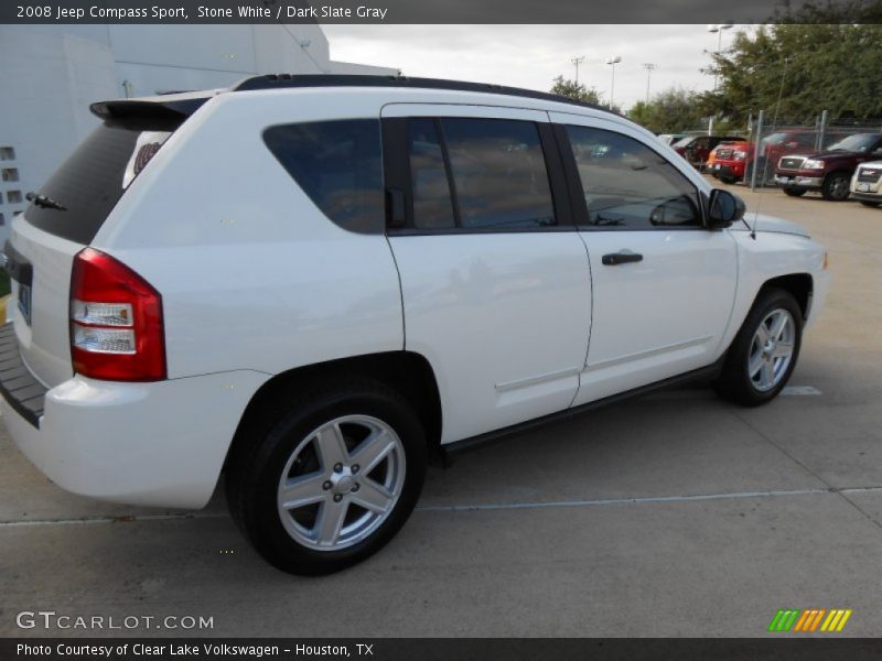Stone White / Dark Slate Gray 2008 Jeep Compass Sport