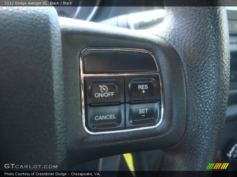 Black / Black 2012 Dodge Avenger SE