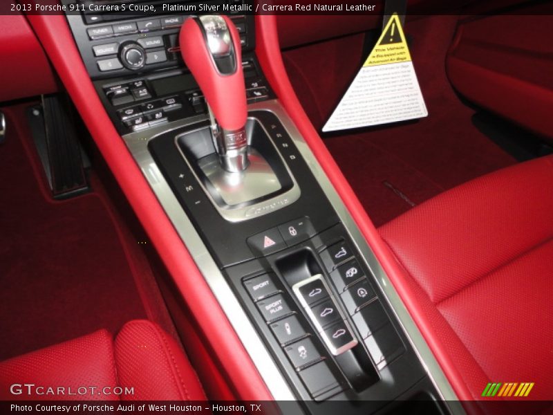 Platinum Silver Metallic / Carrera Red Natural Leather 2013 Porsche 911 Carrera S Coupe