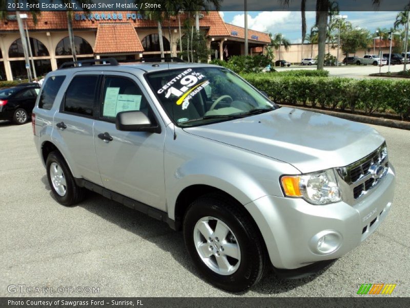 Ingot Silver Metallic / Stone 2012 Ford Escape XLT