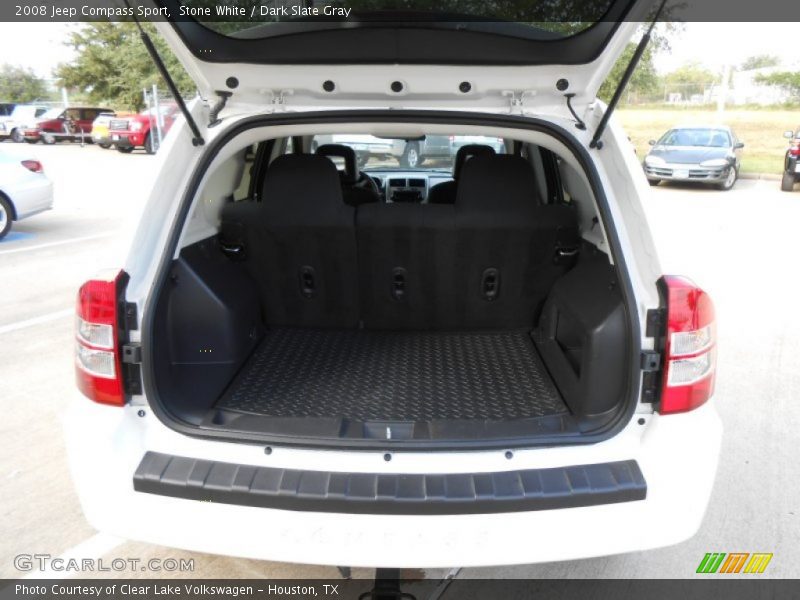 Stone White / Dark Slate Gray 2008 Jeep Compass Sport