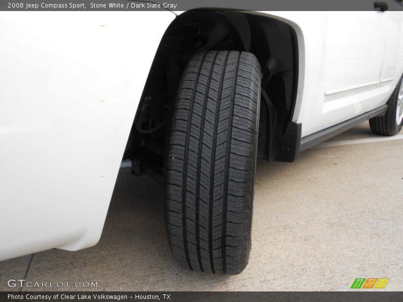 Stone White / Dark Slate Gray 2008 Jeep Compass Sport