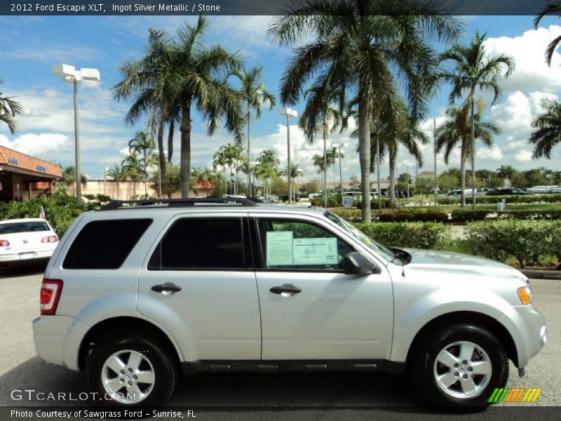 Ingot Silver Metallic / Stone 2012 Ford Escape XLT