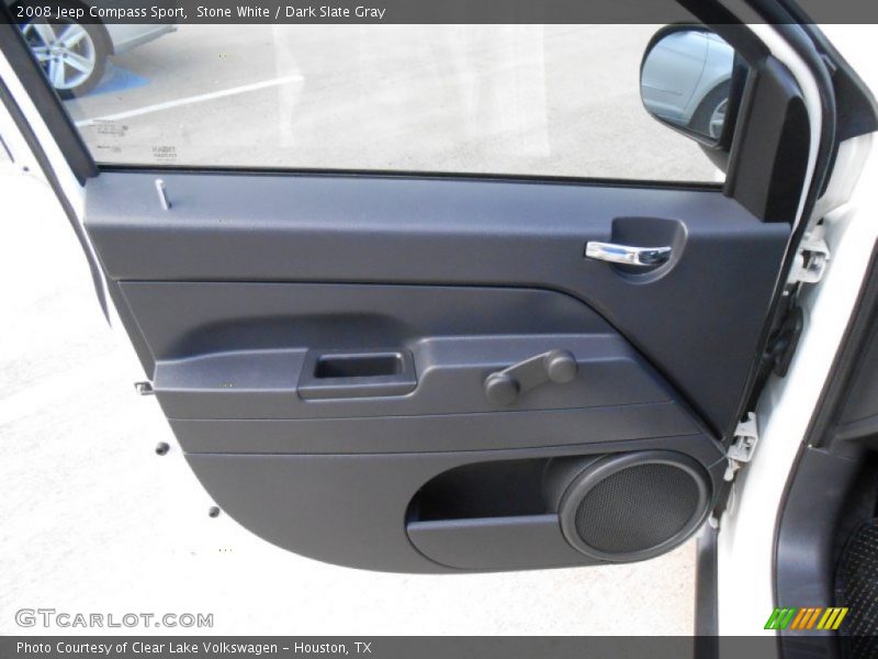 Stone White / Dark Slate Gray 2008 Jeep Compass Sport