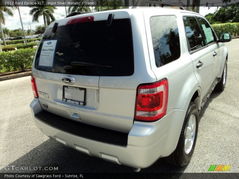 Ingot Silver Metallic / Stone 2012 Ford Escape XLT