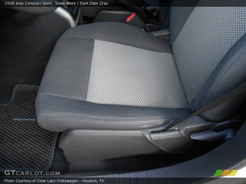 Stone White / Dark Slate Gray 2008 Jeep Compass Sport