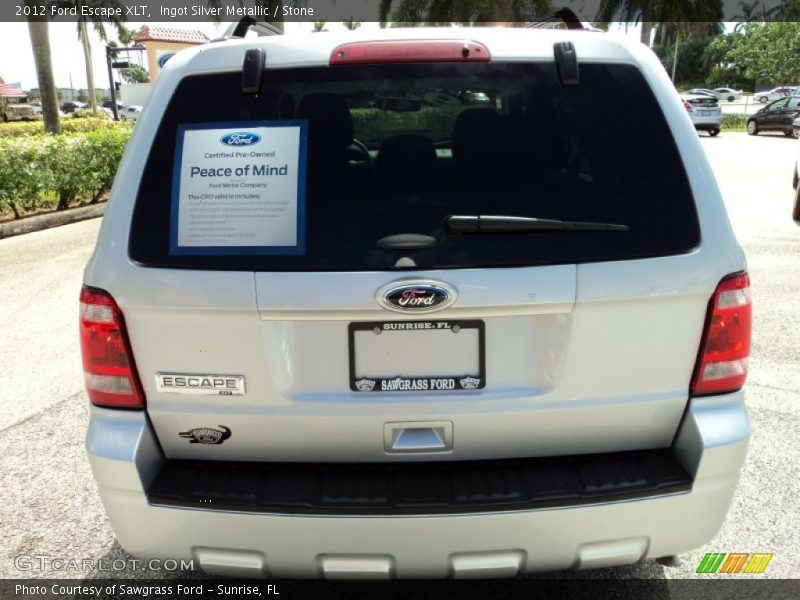 Ingot Silver Metallic / Stone 2012 Ford Escape XLT