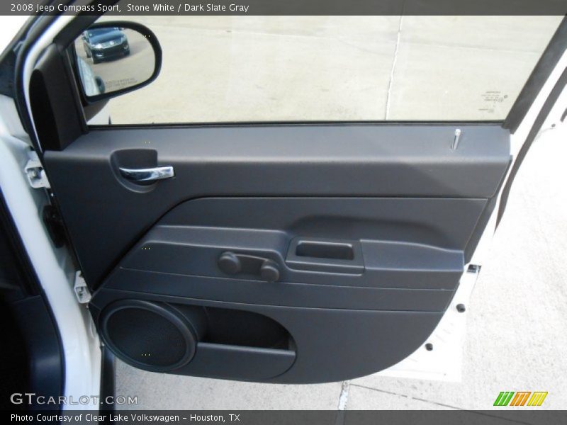 Stone White / Dark Slate Gray 2008 Jeep Compass Sport