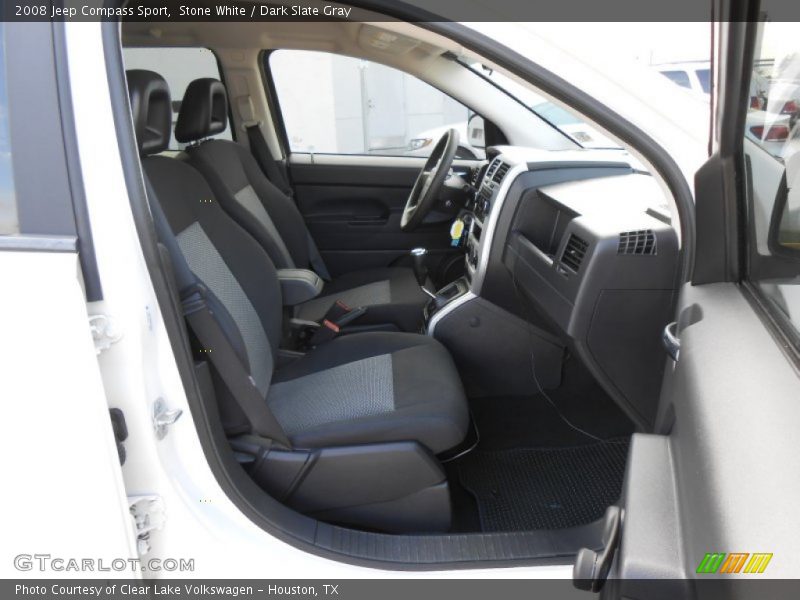 Stone White / Dark Slate Gray 2008 Jeep Compass Sport