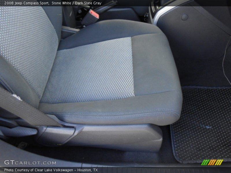 Stone White / Dark Slate Gray 2008 Jeep Compass Sport