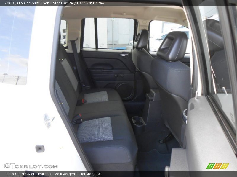 Stone White / Dark Slate Gray 2008 Jeep Compass Sport