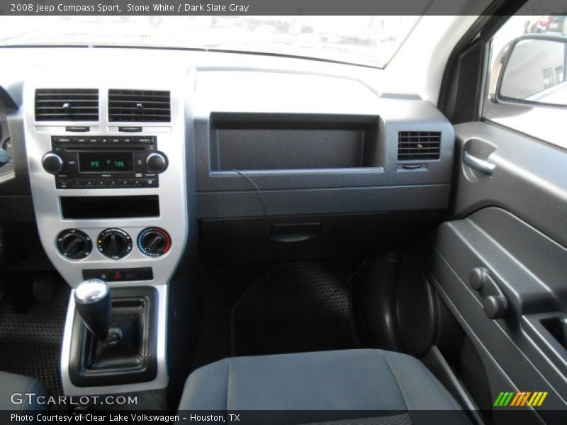 Stone White / Dark Slate Gray 2008 Jeep Compass Sport