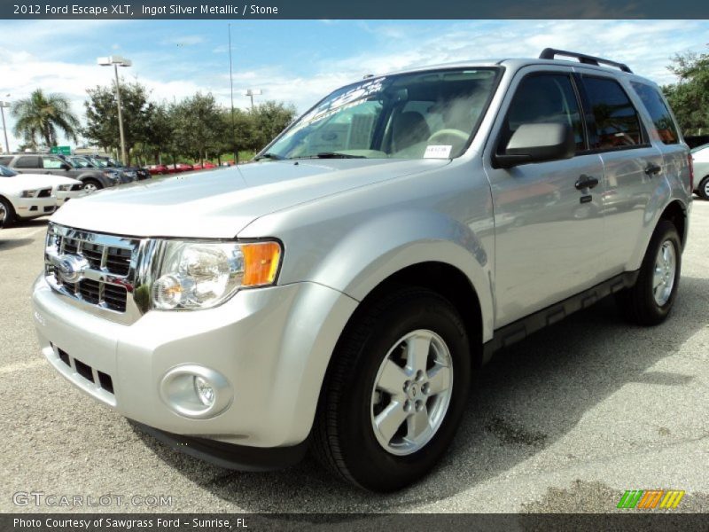 Ingot Silver Metallic / Stone 2012 Ford Escape XLT