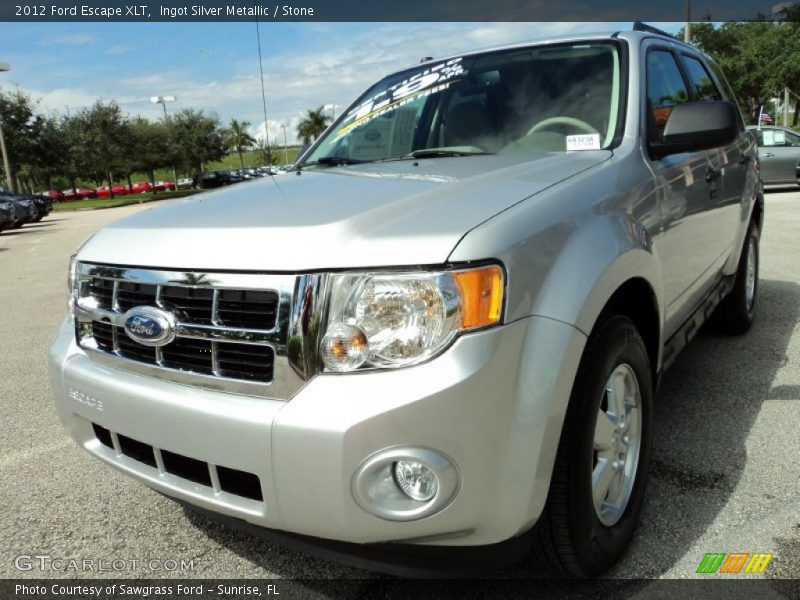 Ingot Silver Metallic / Stone 2012 Ford Escape XLT