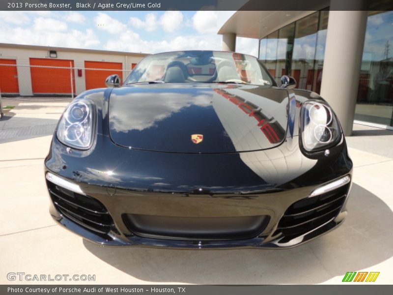 Black / Agate Grey/Lime Gold 2013 Porsche Boxster