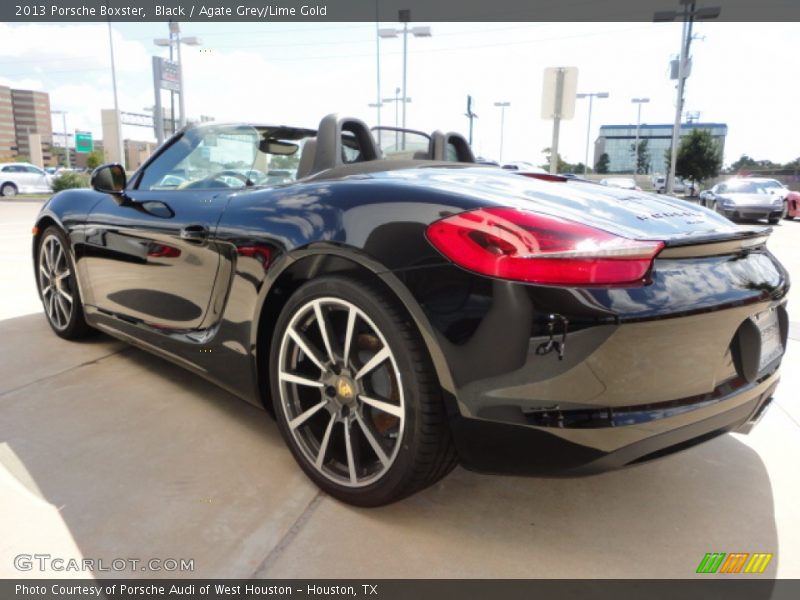 Black / Agate Grey/Lime Gold 2013 Porsche Boxster