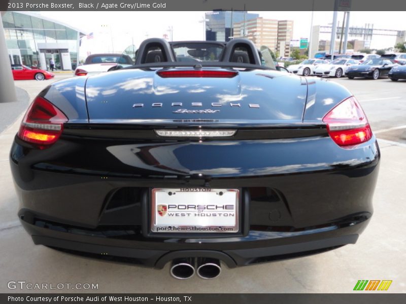 Black / Agate Grey/Lime Gold 2013 Porsche Boxster