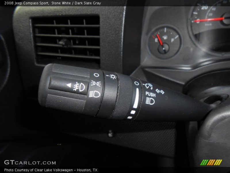 Stone White / Dark Slate Gray 2008 Jeep Compass Sport
