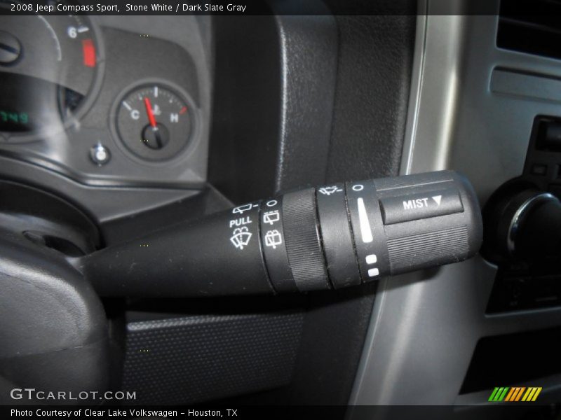 Stone White / Dark Slate Gray 2008 Jeep Compass Sport