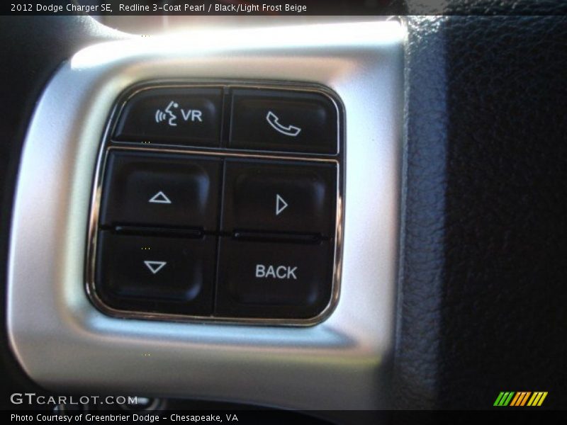 Redline 3-Coat Pearl / Black/Light Frost Beige 2012 Dodge Charger SE