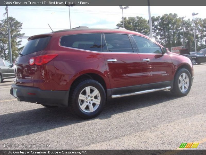 Red Jewel Tintcoat / Ebony 2009 Chevrolet Traverse LT