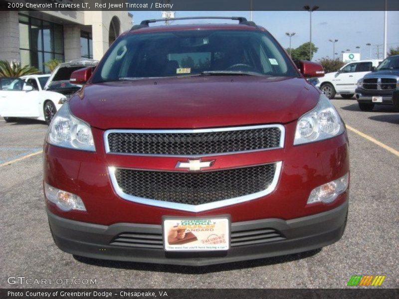 Red Jewel Tintcoat / Ebony 2009 Chevrolet Traverse LT