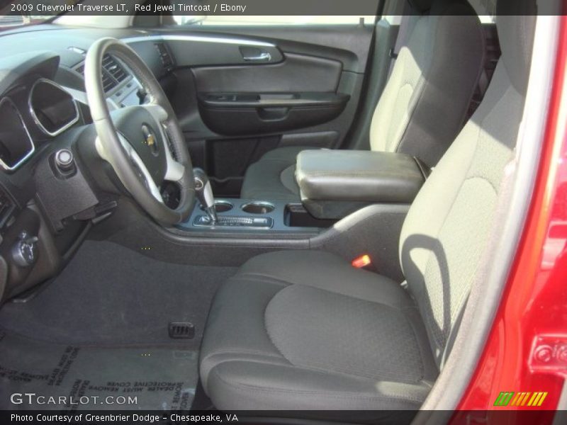 Red Jewel Tintcoat / Ebony 2009 Chevrolet Traverse LT