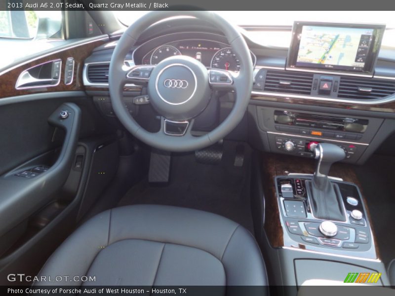 Quartz Gray Metallic / Black 2013 Audi A6 2.0T Sedan