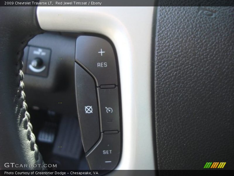 Red Jewel Tintcoat / Ebony 2009 Chevrolet Traverse LT
