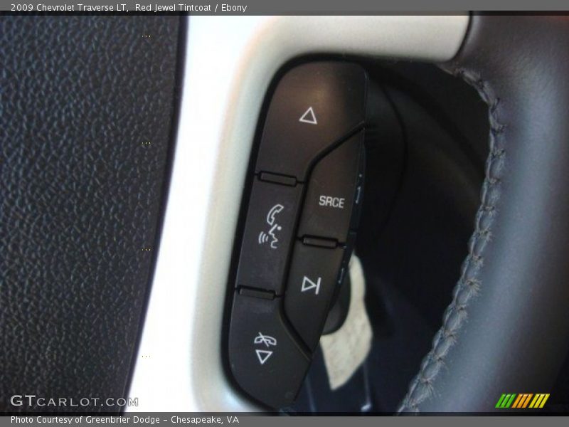 Red Jewel Tintcoat / Ebony 2009 Chevrolet Traverse LT