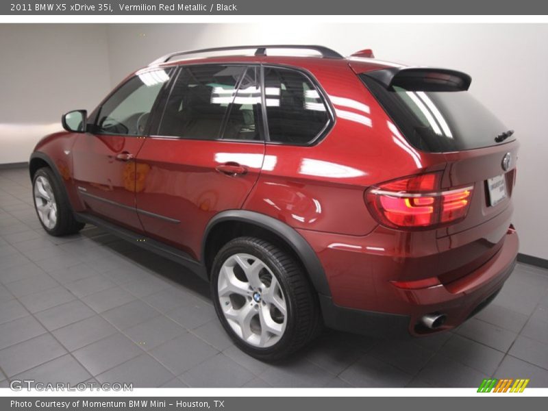 Vermilion Red Metallic / Black 2011 BMW X5 xDrive 35i